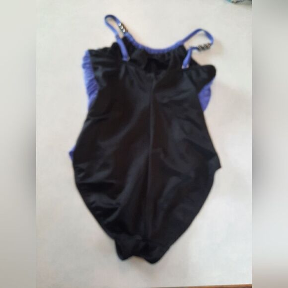 Magicsuit One Piece Blue Black Lisa Draped Underwire Shaping Swim - Picture 3 of 6